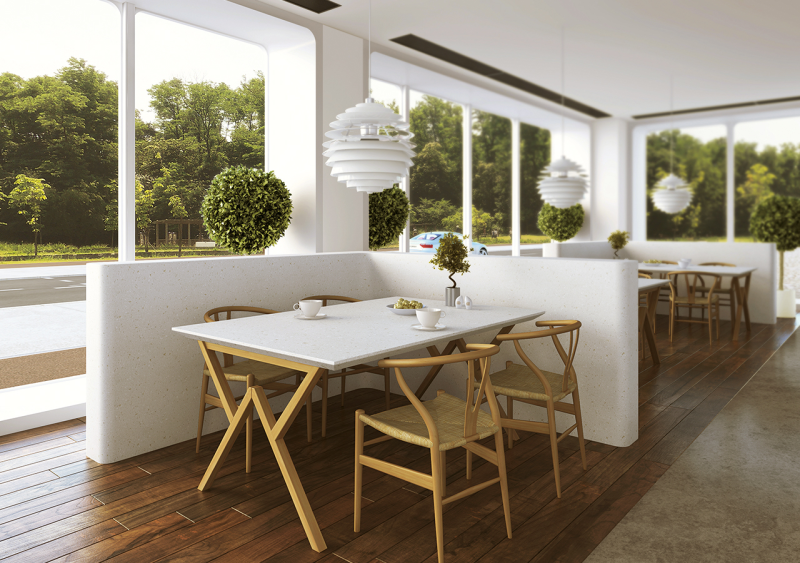 Đá Solid Surface Staron PC842 Pebble Chiffon staron pc842