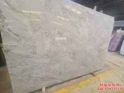 Đá marble tự nhiên trắng vân mây