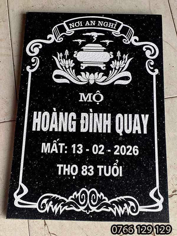 Khắc bia mộ đẹp giá rẻ tại Hà Nội Khắc bia mộ lấy ngay