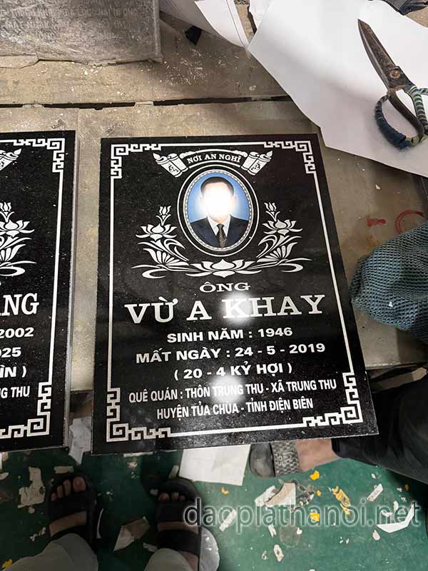 Khắc bia mộ đẹp giá rẻ tại Hà Nội Khắc bia mộ Hà Nội giao về Điện Biên
