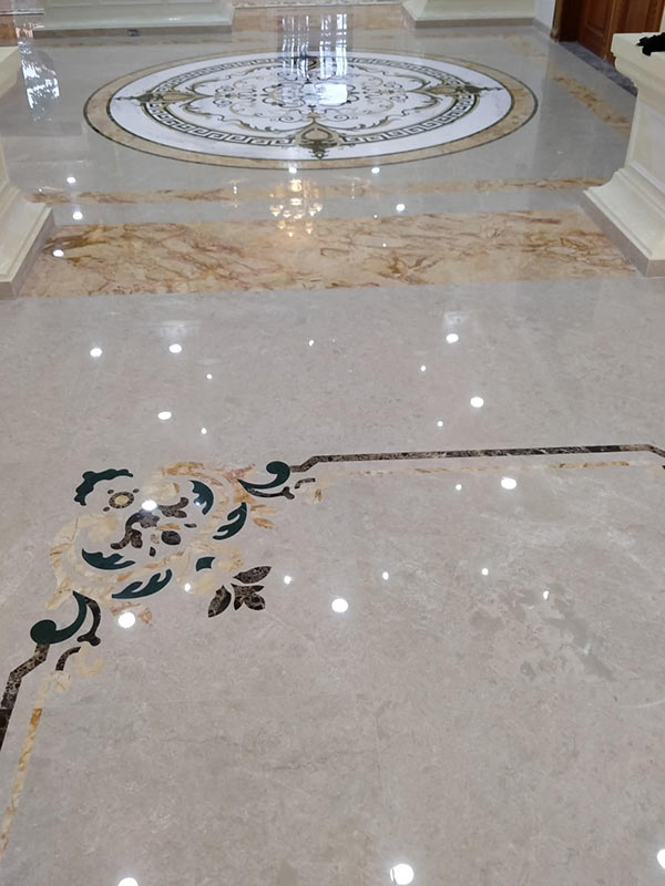 Đá marble crema marfil lát nền tại Gia Lâm