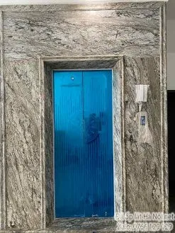 Đá granite tự nhiên blue dune ốp thang máy